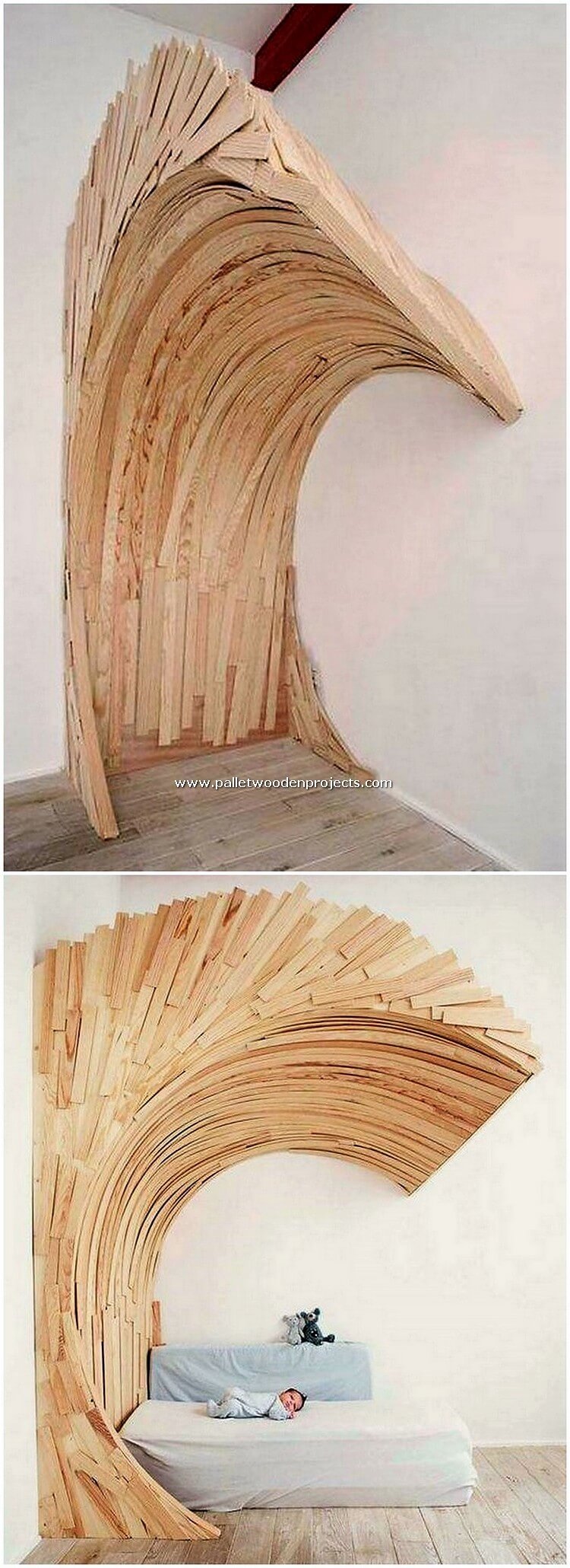 Creación de palets de madera.