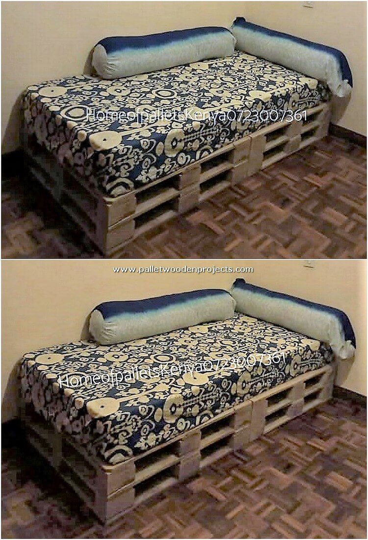 cama de palets de madera